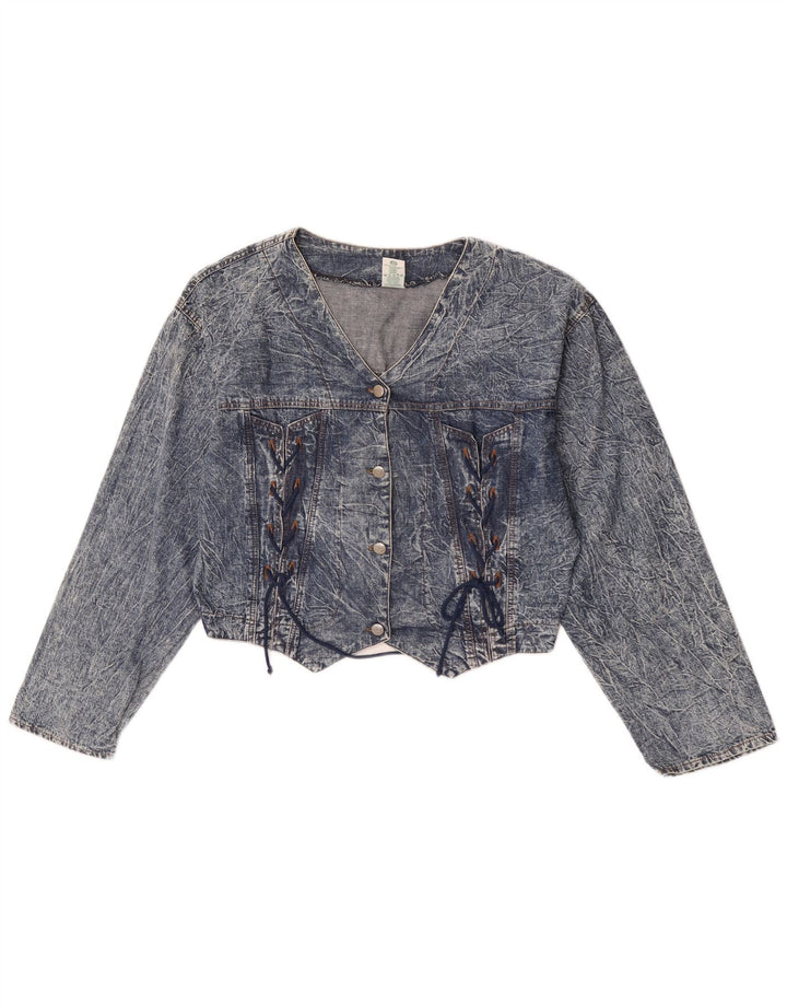 Τζιν μπουφάν Canda Girls Crop 15-16 Years Blue Cotton