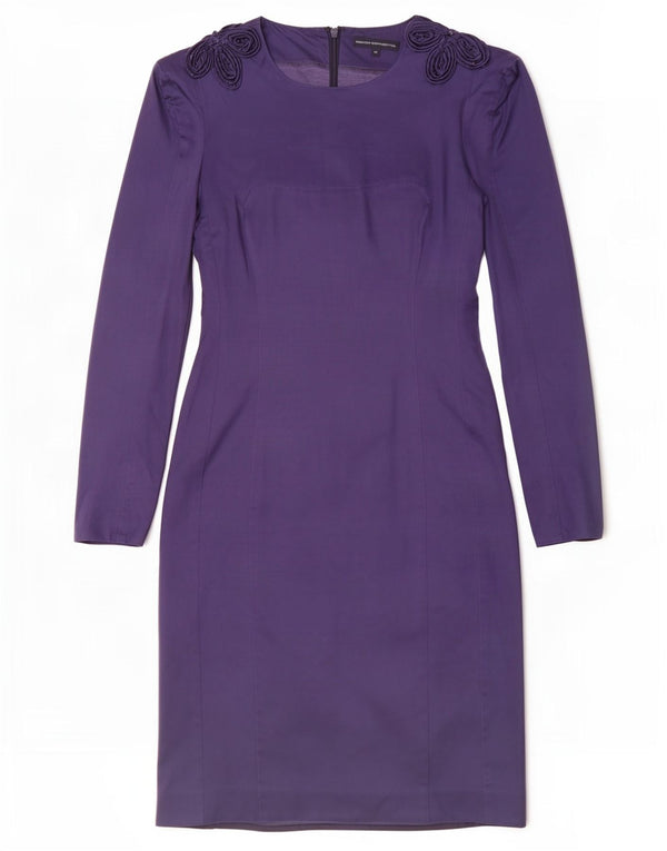 Γυναικείο φόρεμα γαλλικής σύνδεσης UK 14 Medium Purple Floral