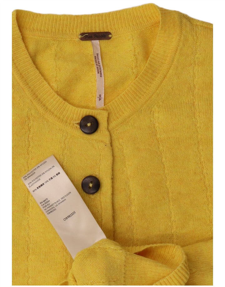 PEPE Jeans Γυναικεία ζακέτα Crop UK 10 Small Yellow Polyester