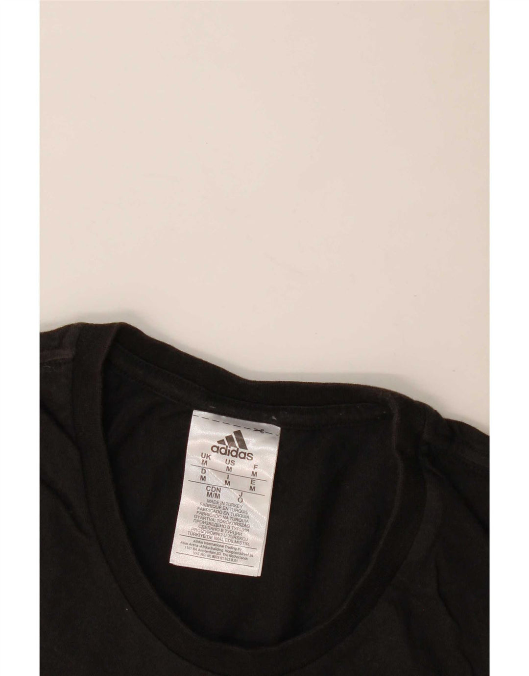 Ανδρικό γραφικό T-Shirt Adidas Top Μεσαίο μαύρο βαμβακερό