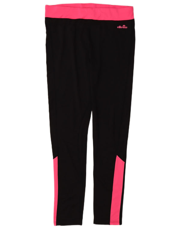 Ellesse Γυναικεία Κολάν UK 16 Large Black Colourblock Πολυεστέρας