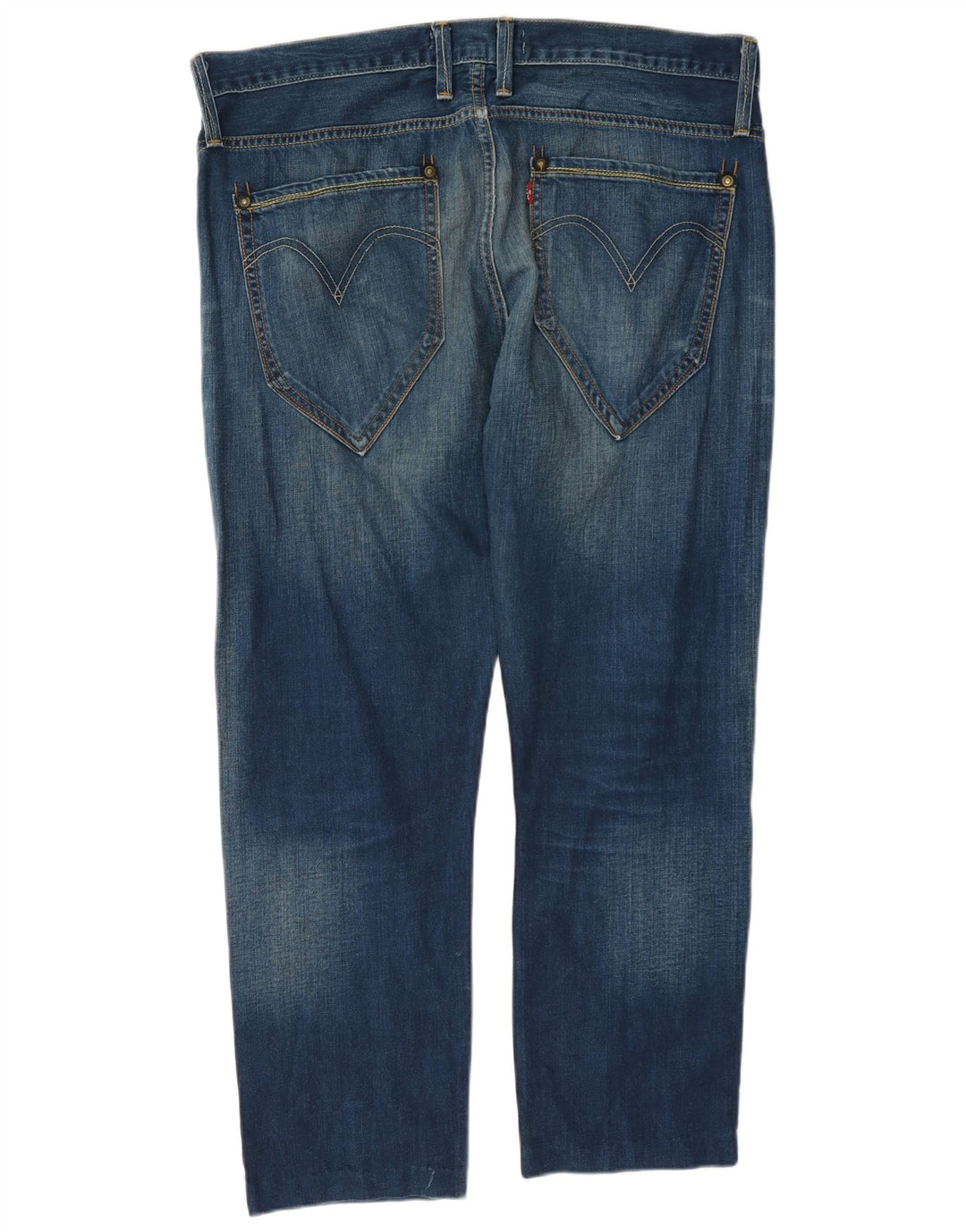 Levi's Mens 504 Straight Jeans W36 L27 Μπλε βαμβακερό
