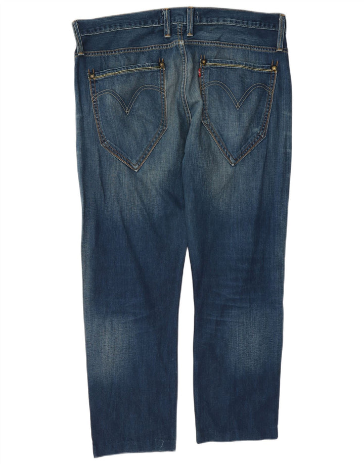 Levi's Mens 504 Straight Jeans W36 L27 Μπλε βαμβακερό