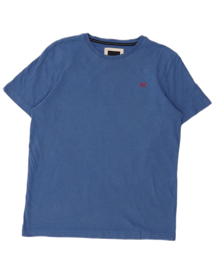 Ανδρικό T-Shirt Crew Clothing Top από μεσαίο μπλε βαμβακερό
