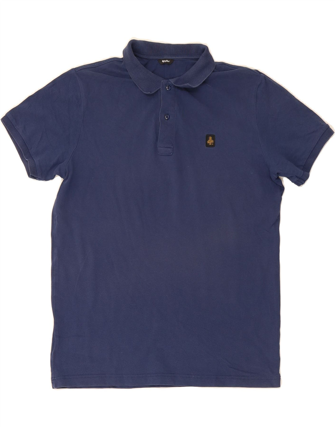 REFRIGIWEAR Mens Polo Shirt Large Navy Blue Vintage Refrigiwear and Second-Hand Refrigiwear from Messina Hembry 