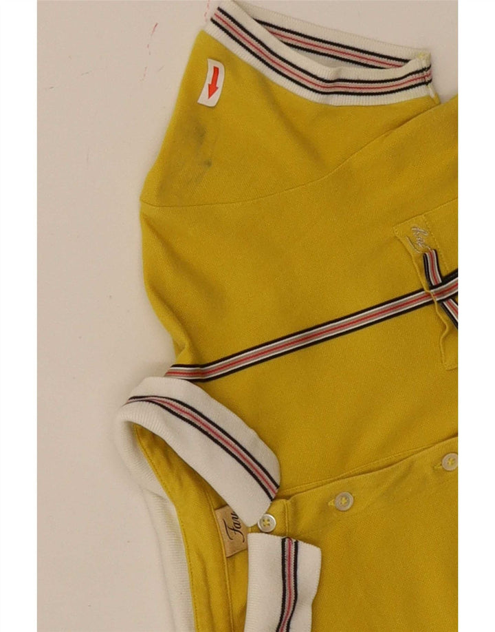 Fay γυναικείο μπλουζάκι πόλο UK 12 Medium Yellow