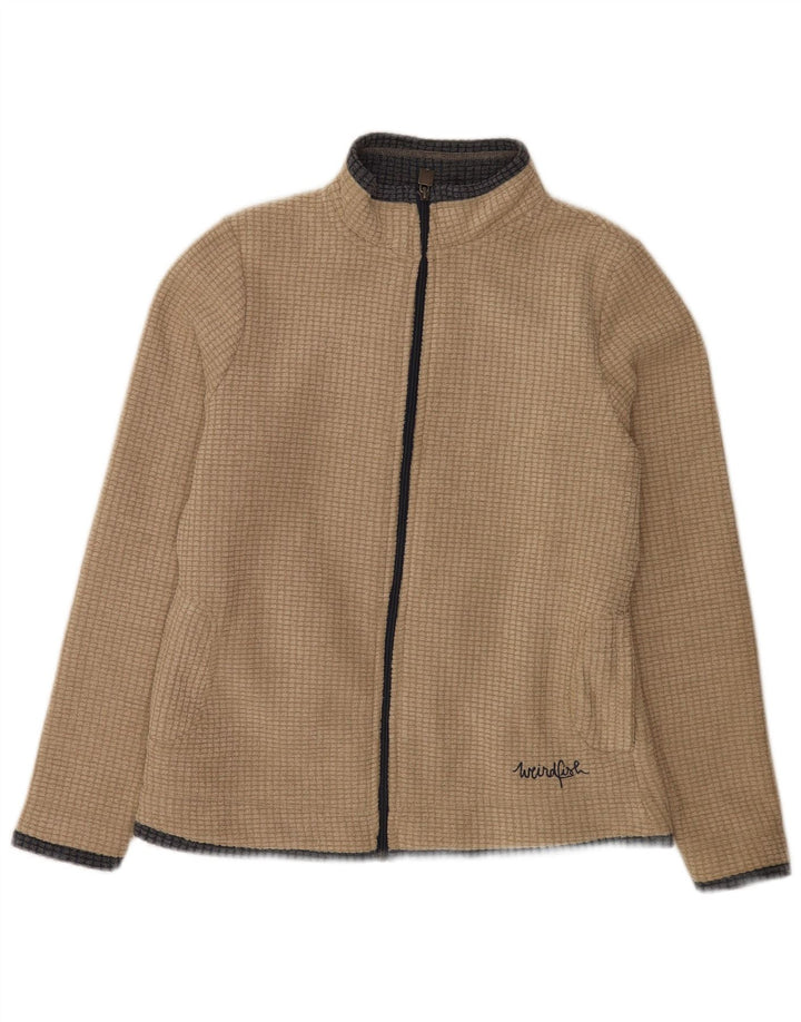 Weird Fish Γυναικείο Fleece Jacket UK 12 Medium Beige Polyester