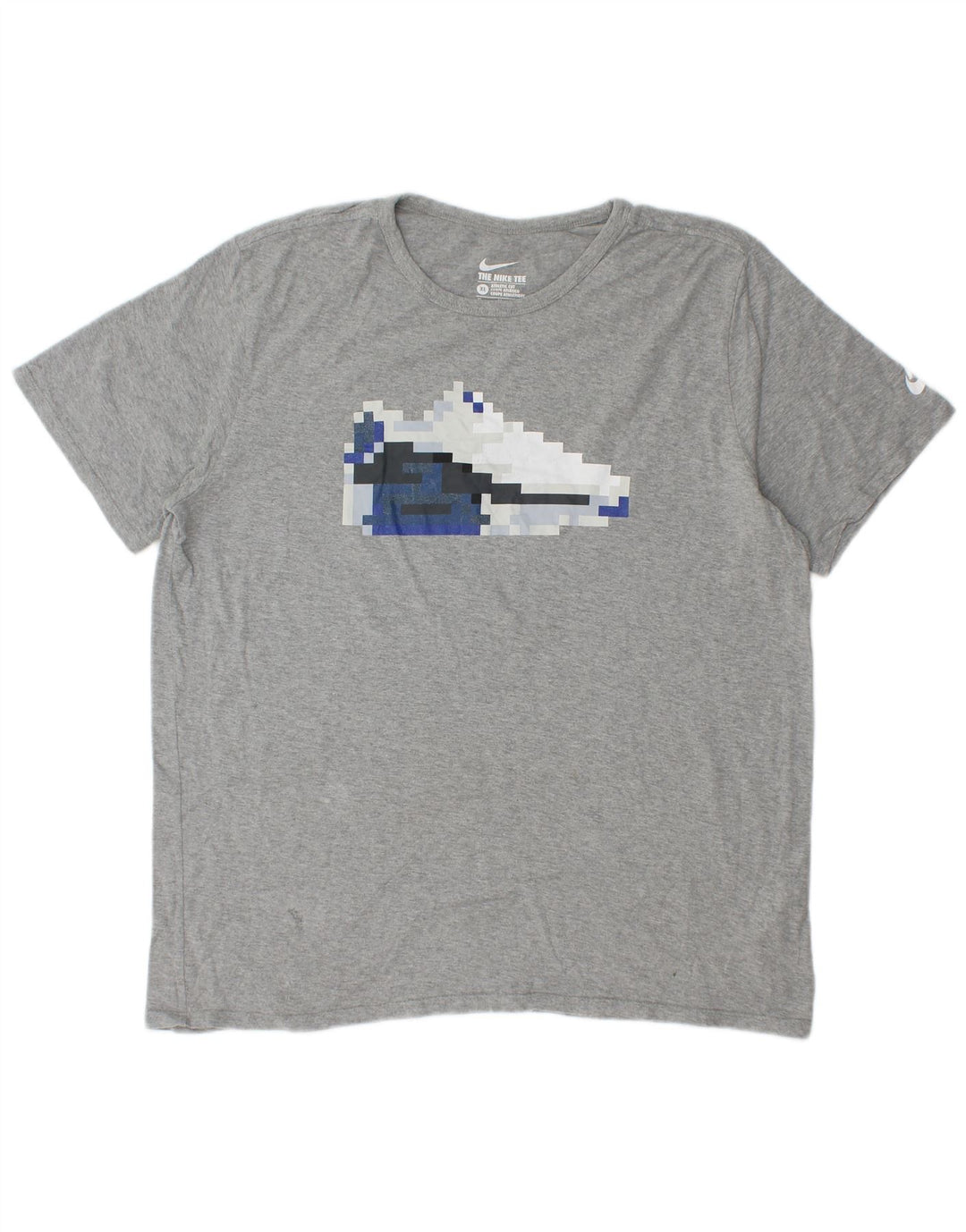 Ανδρικό μπλουζάκι Nike με γραφικό κομμωτήριο XL, βαμβακερό γκρι