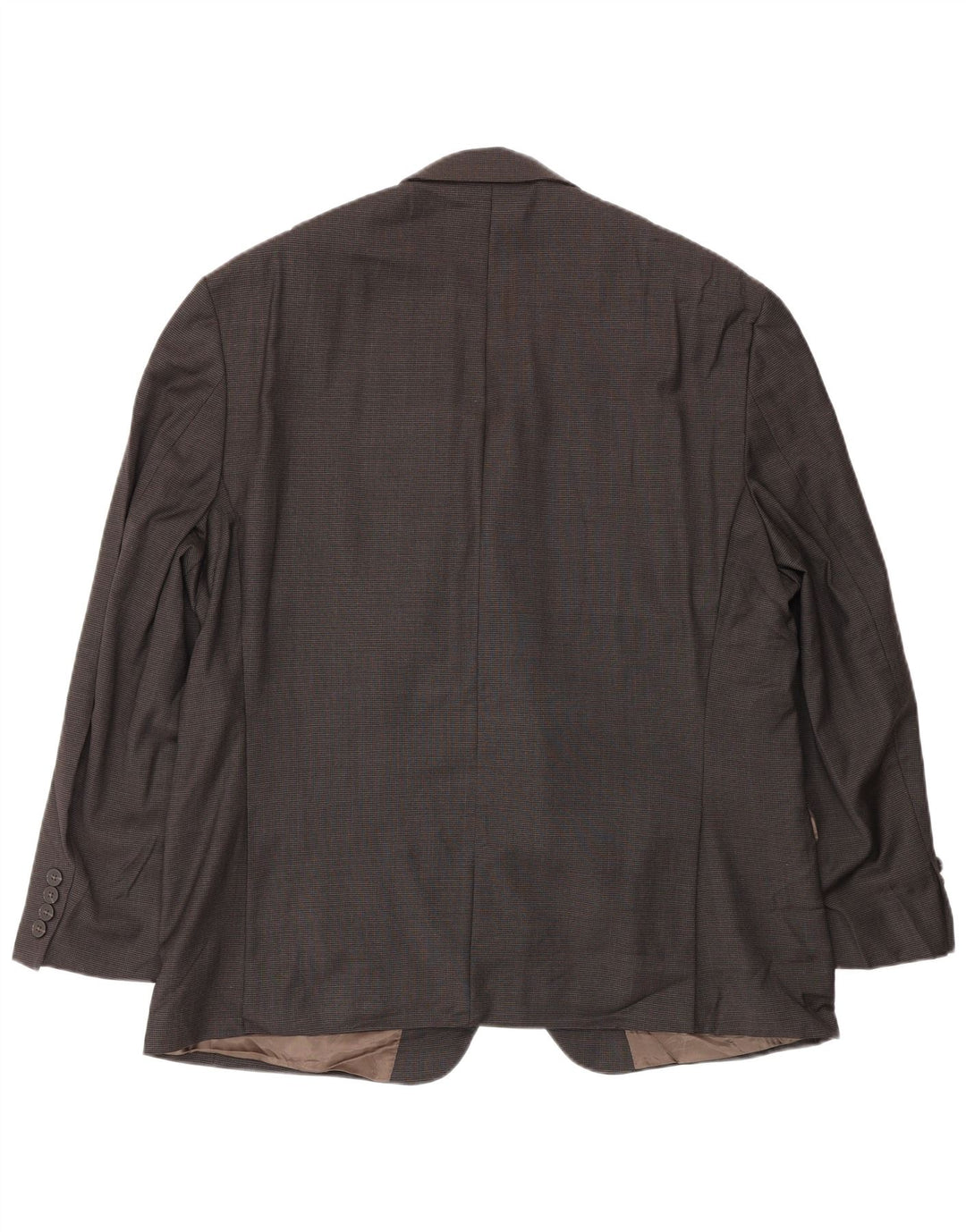 Calvin Klein Ανδρικό σακάκι με 2 κουμπιά UK 44 2XL Καφέ μαλλί Houndstooth