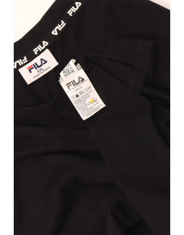 Ανδρικό γιλέκο Fila 2XL μαύρο βαμβακερό