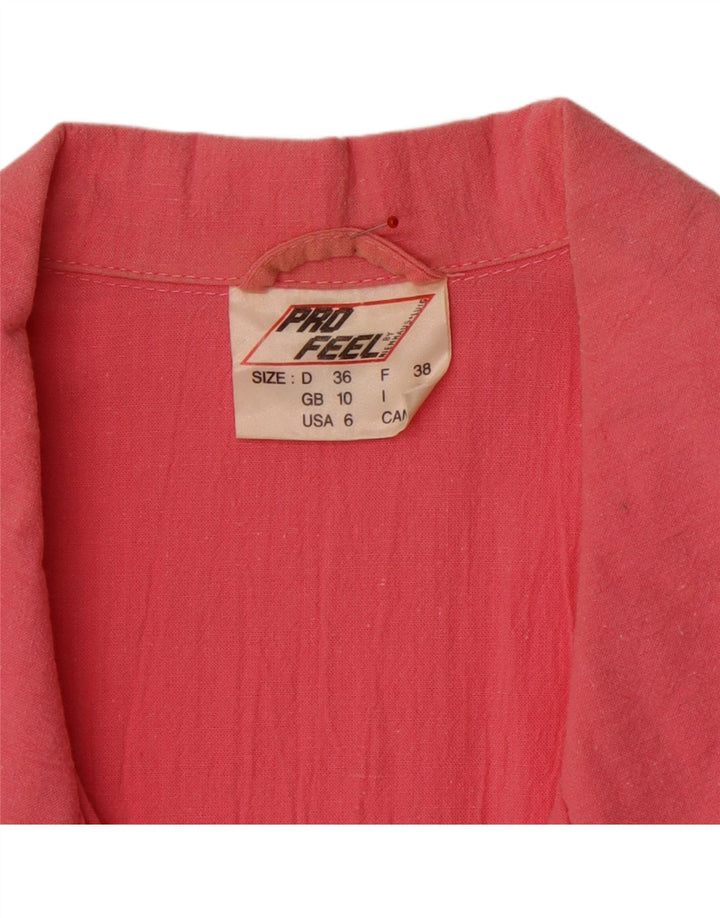 VINTAGE Womens Oversized Double Breasted Blazer Jacket UK 10 Small  Pink Vintage Vintage and Second-Hand Vintage from Messina Hembry 