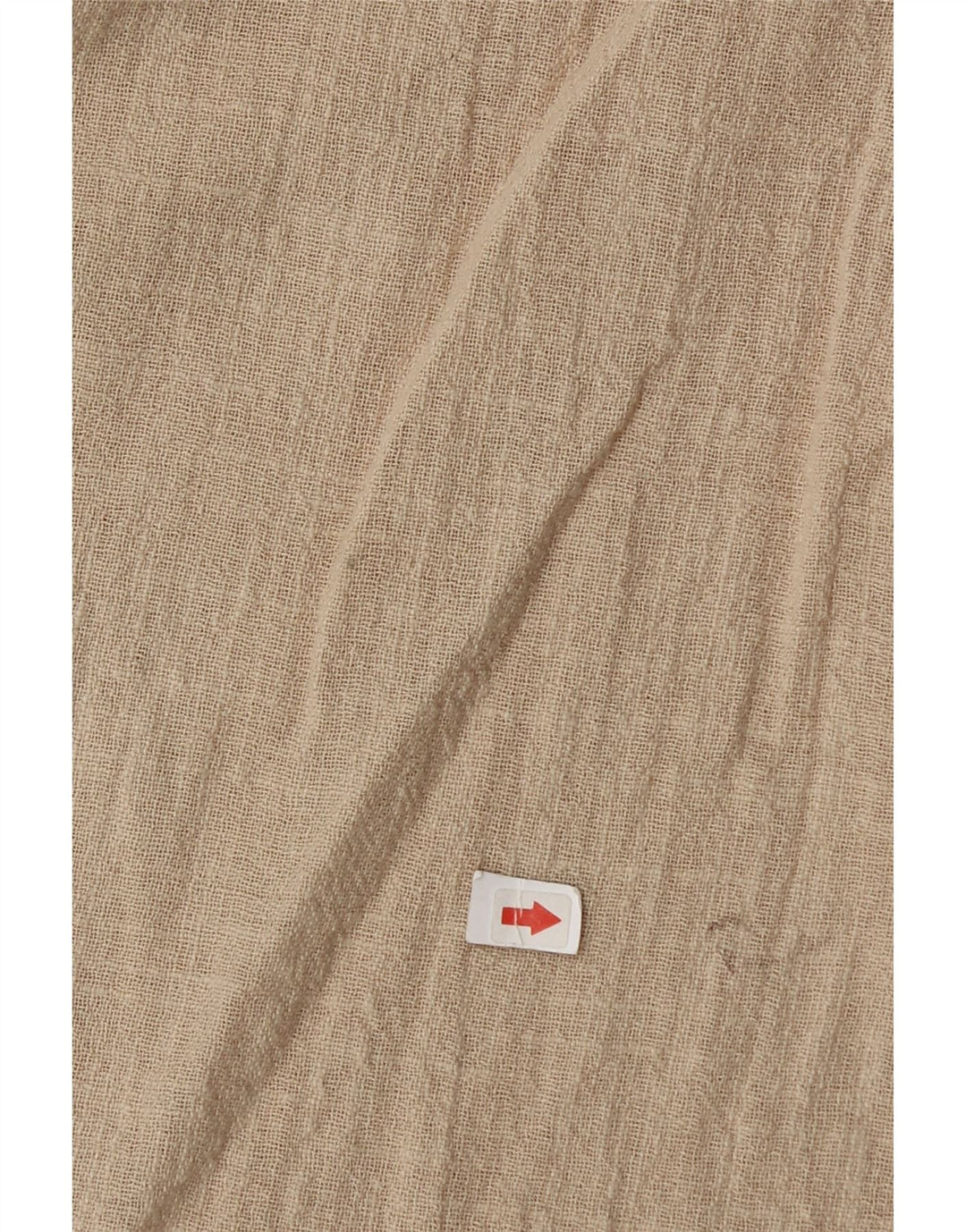 Zara Γυναικείο πουκάμισο Oversized UK 6 XS Μπεζ βαμβακερό
