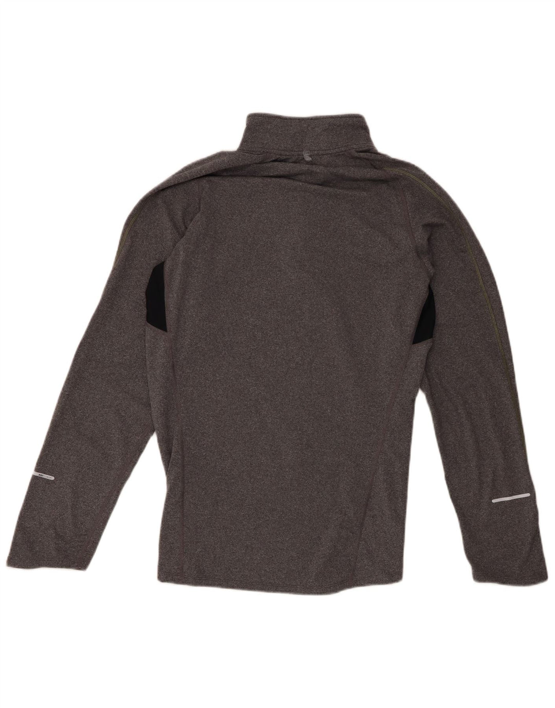 Ανδρική φόρμα Nike Dri Fit με φερμουάρ πουλόβερ στο επάνω μέρος, μικρό γκρι χρώμα