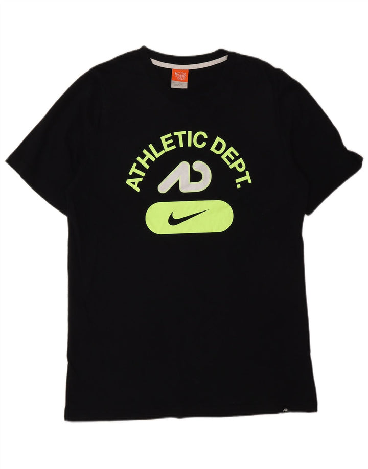Ανδρικό γραφικό μπλουζάκι NIKE Top Large Μαύρο