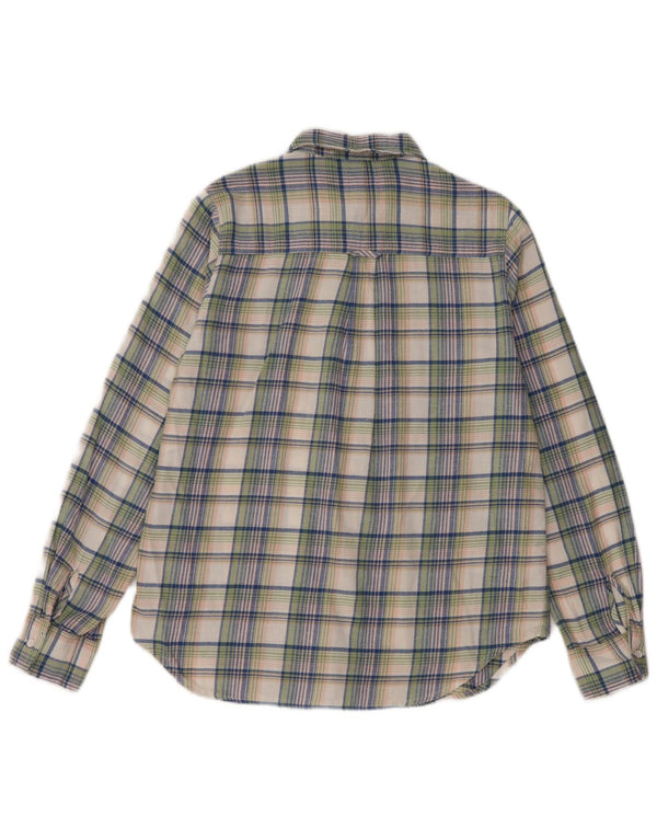 Fat Face Γυναικείο πουκάμισο Classic Fit Flannel UK 10 Small Green Check Βαμβακερό