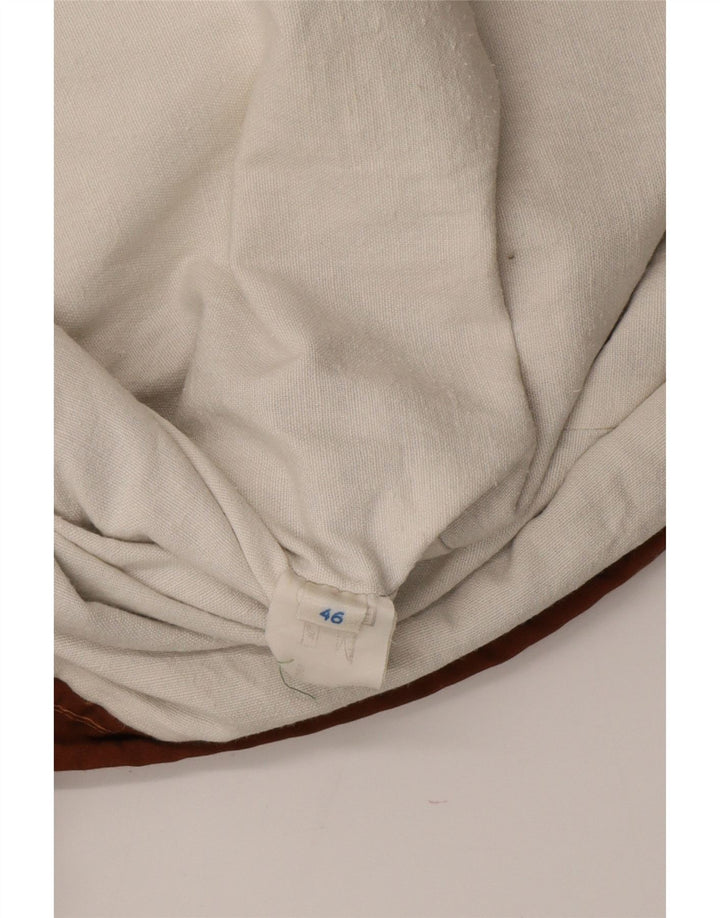 Vintage Ανδρικό μπουφάν με κουκούλα αντιανεμικό IT 46 Small Beige Colourblock