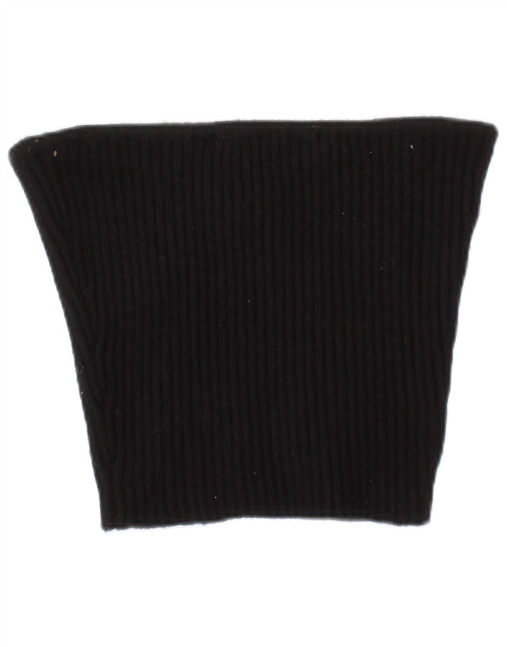 Zara Womens Off Shoulder Top Small Black Viscose