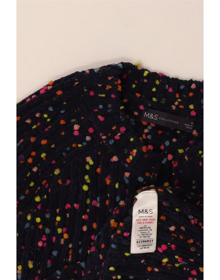 Γυναικείο πουλόβερ MARKS & SPENCER Crew Neck Jumper UK 12 Medium Navy Blue