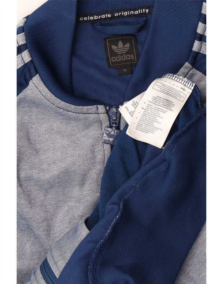 Ανδρική αθλητική φόρμα Adidas Top Jacket μεσαίο μπλε ναυτικό χρώμα, βαμβακερό