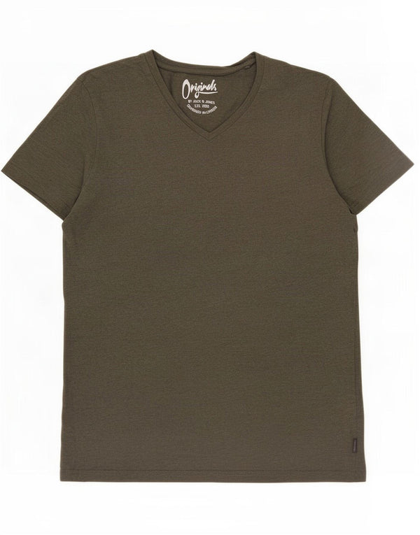 Jack & Jones Ανδρικό T-Shirt Top Large Khaki