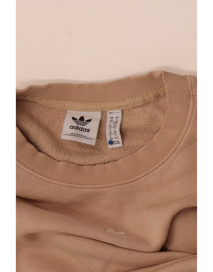 Γυναικεία φούτερ Adidas Crop Oversized Jumper UK 10 Small Beige