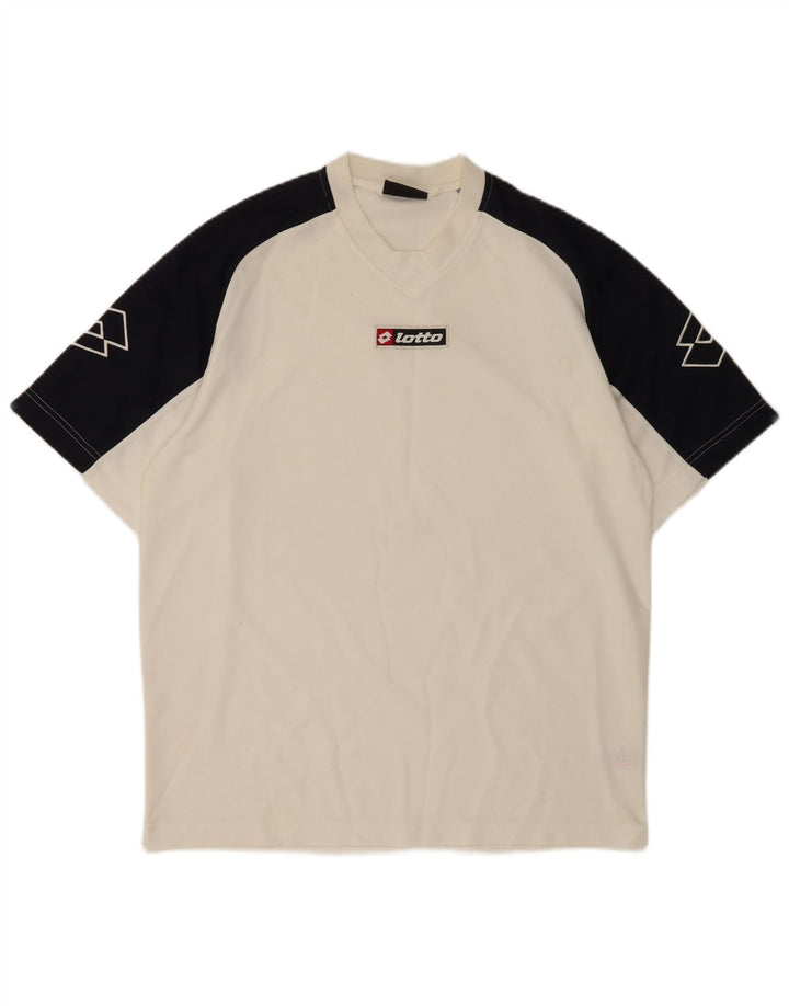 Ανδρικό γραφικό T-Shirt Lotto Top XL Λευκό πολυεστέρας