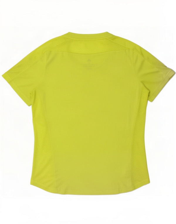 Γυναικείο T-Shirt για τρέξιμο Adidas Top UK 12/14 Medium Yellow