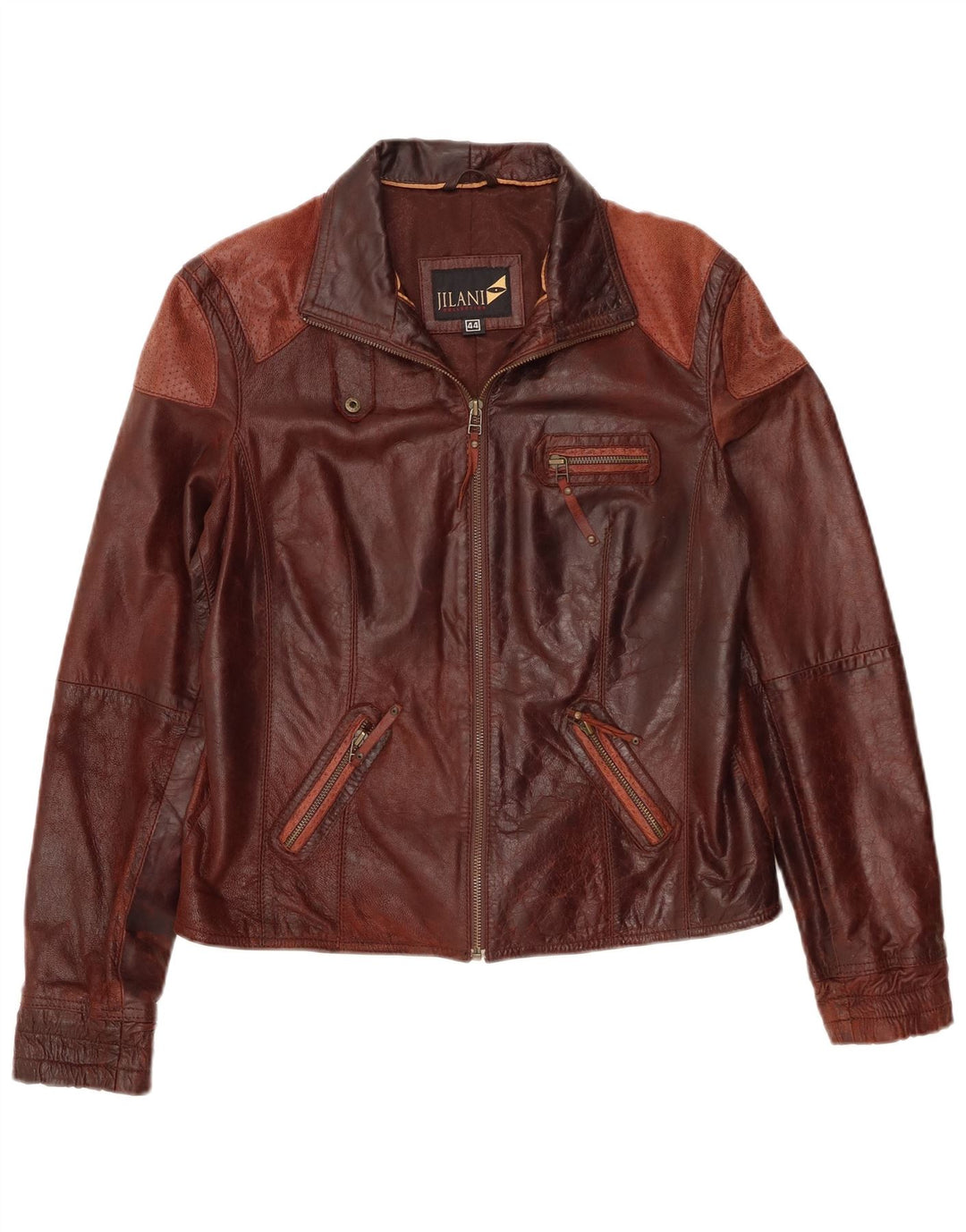 Jilani Γυναικείο Δερμάτινο Μπουφάν IT 44 Medium Burgundy Leather