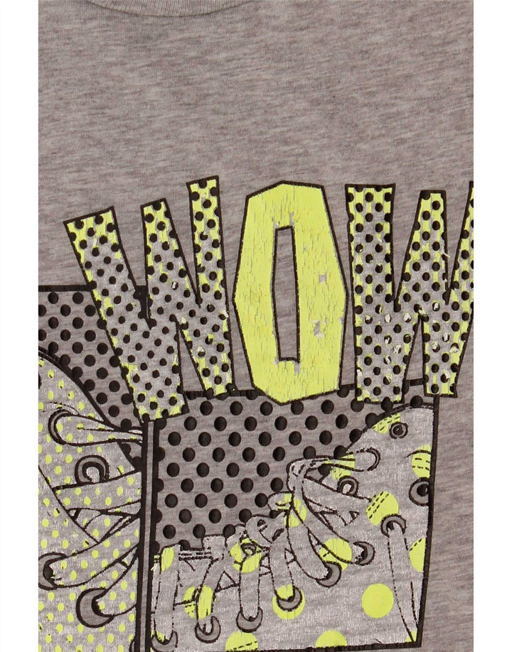 Ανδρικό γραφικό T-Shirt Converse Top XL Γκρι βαμβακερό
