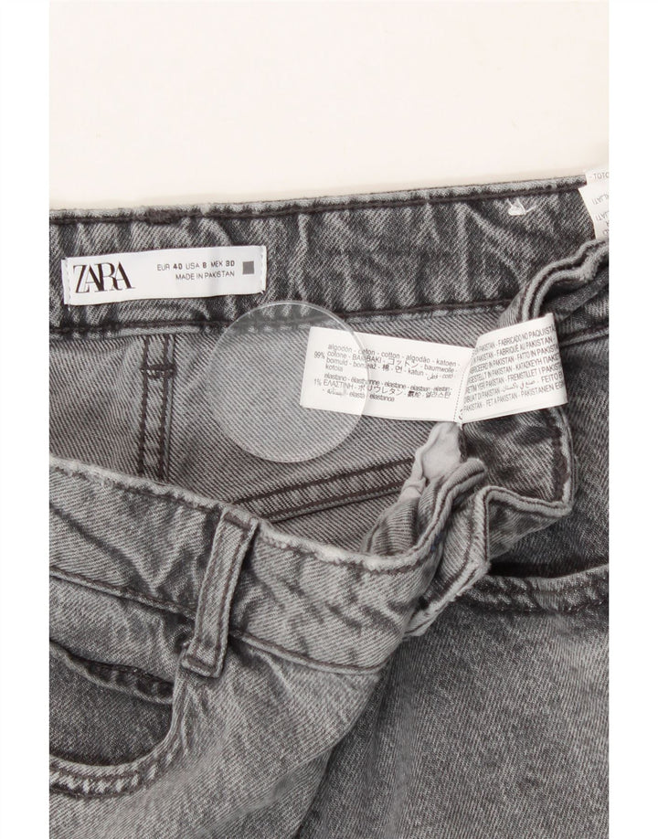ZARA Womens Straight Jeans EU 40 Medium W30 L27 Grey Cotton Vintage Zara and Second-Hand Zara from Messina Hembry 