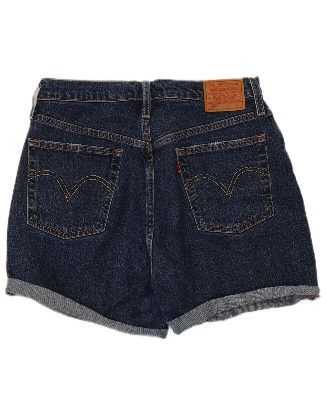 Γυναικείο τζιν σορτς Levi's 501 W30 Βαμβακερό μεσαίο μπλε ναυτικό