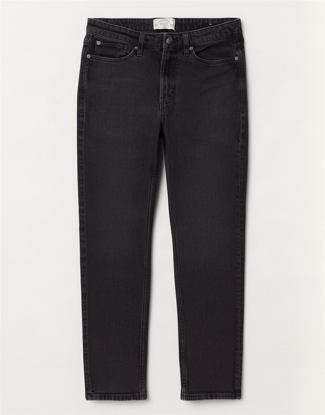 Fat Face Ανδρικό Slim Jeans W30 L30 Μαύρο βαμβακερό