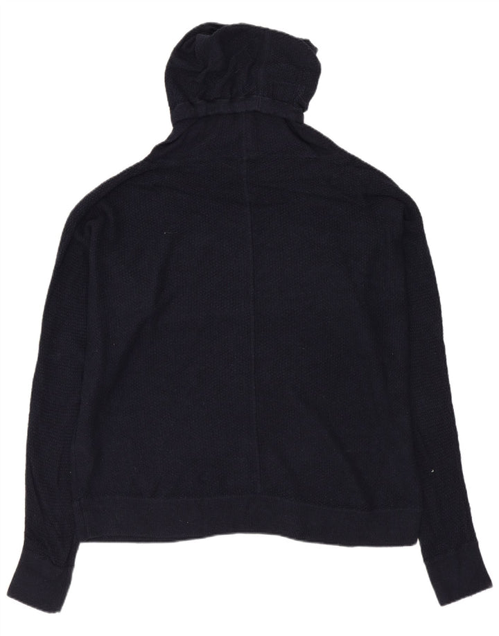 LOUNGE Γυναικείο υπερμεγέθη πουλόβερ με ρολό λαιμόκοψη UK 10 Small Navy Blue