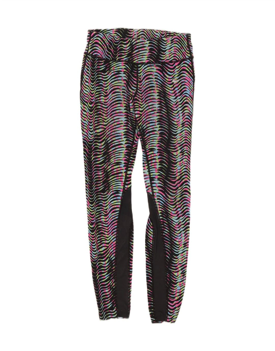 Nike γυναικεία κολάν Dri Fit UK 12 μεσαία πολύχρωμα νάιλον με ρίγες