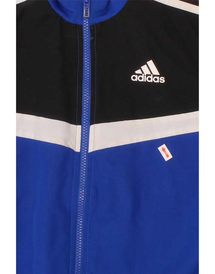 Adidas Boys αθλητική φόρμα Top Jacket 9-10 Years Blue Colourblock Polyester