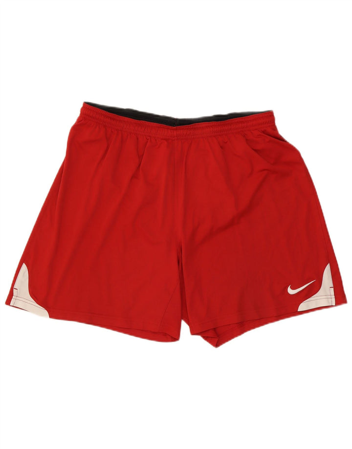 Ανδρικό αθλητικό σορτς Nike Dri Fit XL Red Colorblock Πολυεστέρας