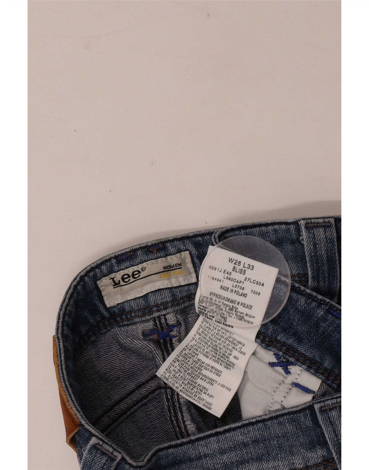 Lee Womens Bliss Bootcut Jeans W25 L33 Μπλε βαμβακερό