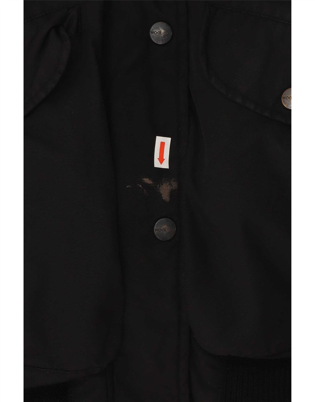 Woolrich Γυναικείο μπουφάν με κουκούλα με επένδυση UK 14 μεσαίο μαύρο πολυεστέρα