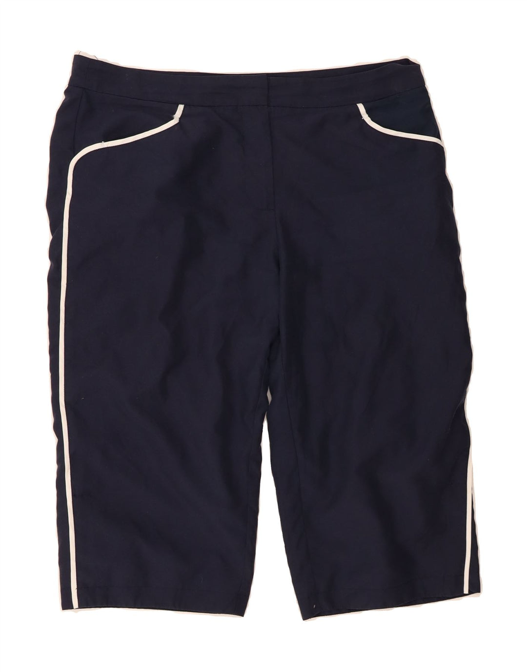 ELLESSE Womens Bermuda Shorts UK 16 Large W34  Navy Blue Polyester Vintage Ellesse and Second-Hand Ellesse from Messina Hembry 