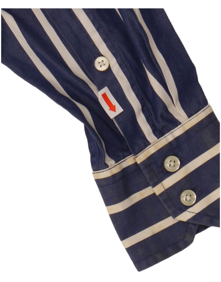 TOMMY HILFIGER Ανδρικό πουκάμισο Small Navy Blue Pinstripe Cotton 80s