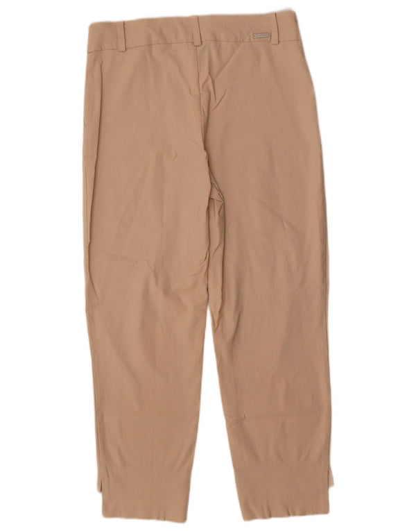 Joseph Ribkoff Womens High Waist Cropped Trousers UK 12 Medium W30 L25 Beig