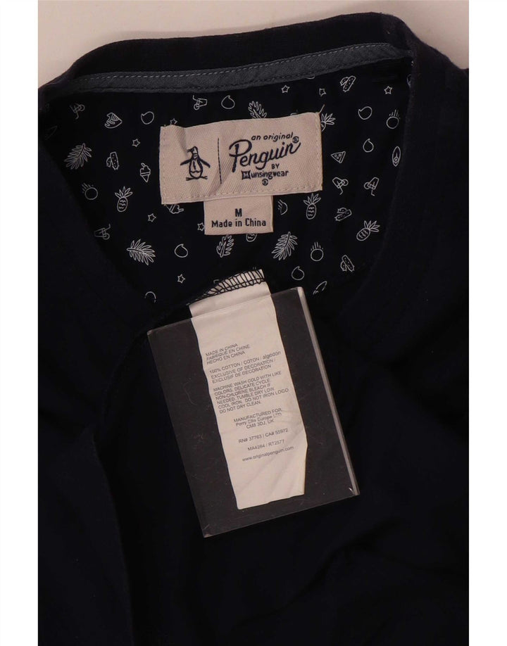 Ανδρικό T-Shirt Penguin Top από μεσαίο μπλε ναυτικό βαμβακερό