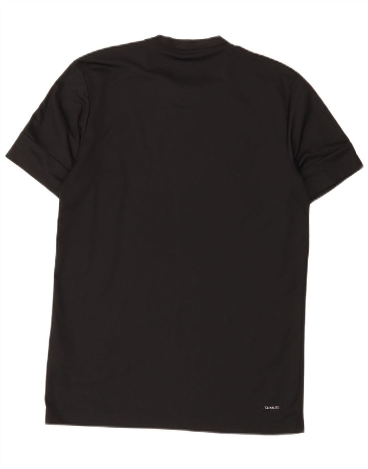 Ανδρικό γραφικό T-Shirt Adidas Climalite Top Small Black Polyester