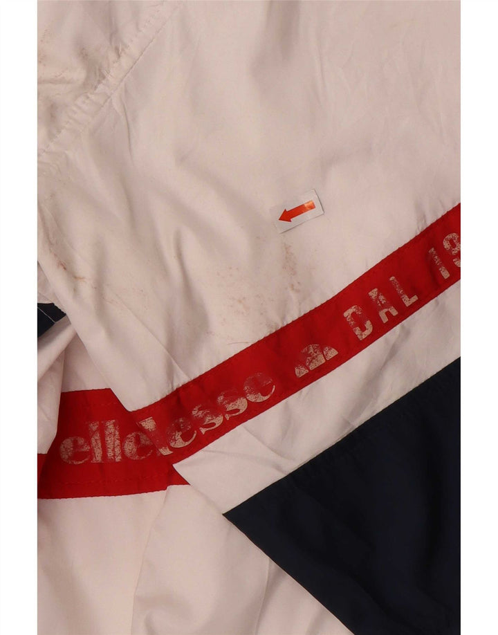 Ellesse Ανδρική φόρμα γυμναστικής με γραφικό τζάκετ με μεγάλο λευκό χρώμα