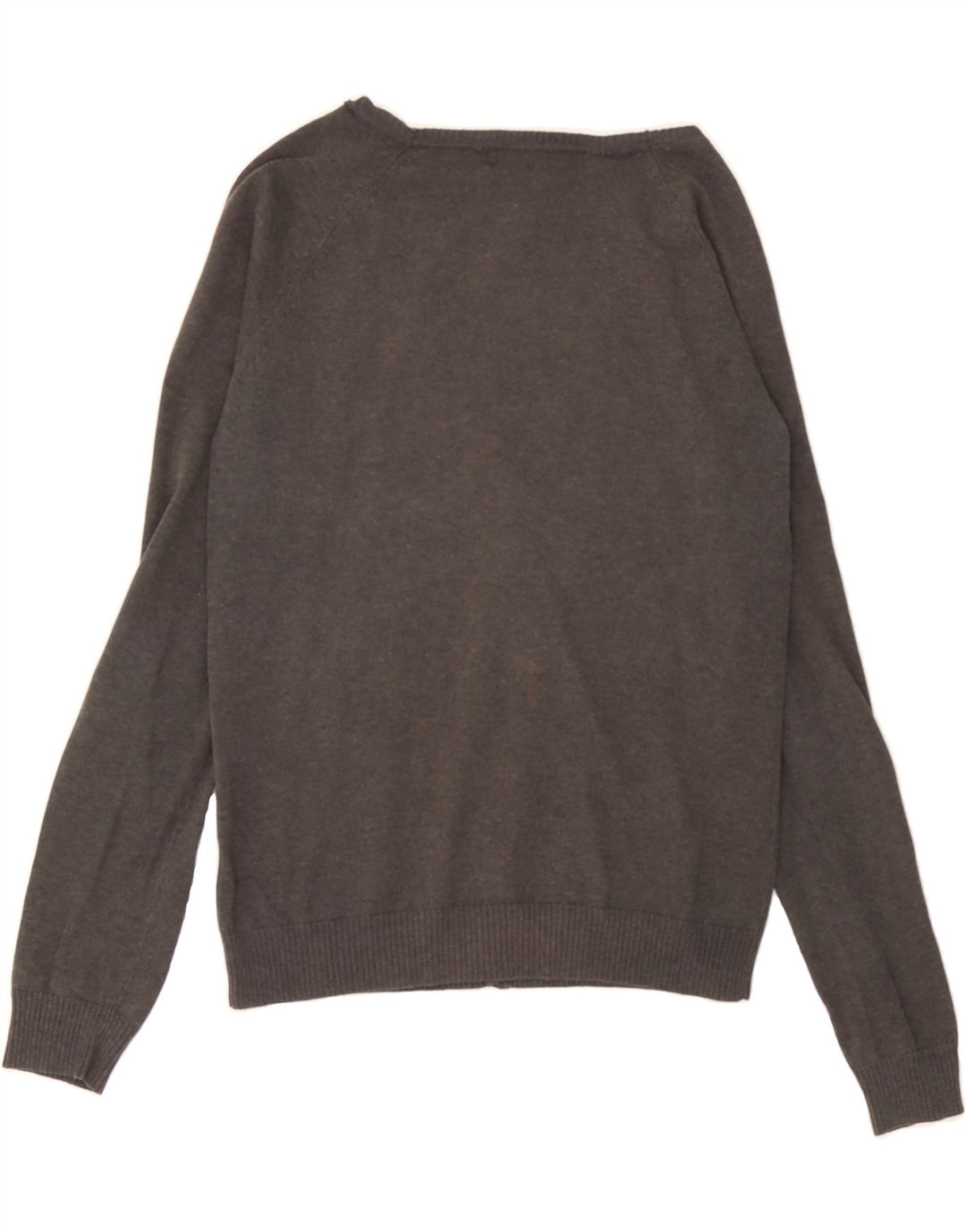 ZARA Womens Cardigan Sweater UK 14 Medium Grey Cotton Vintage Zara and Second-Hand Zara from Messina Hembry 