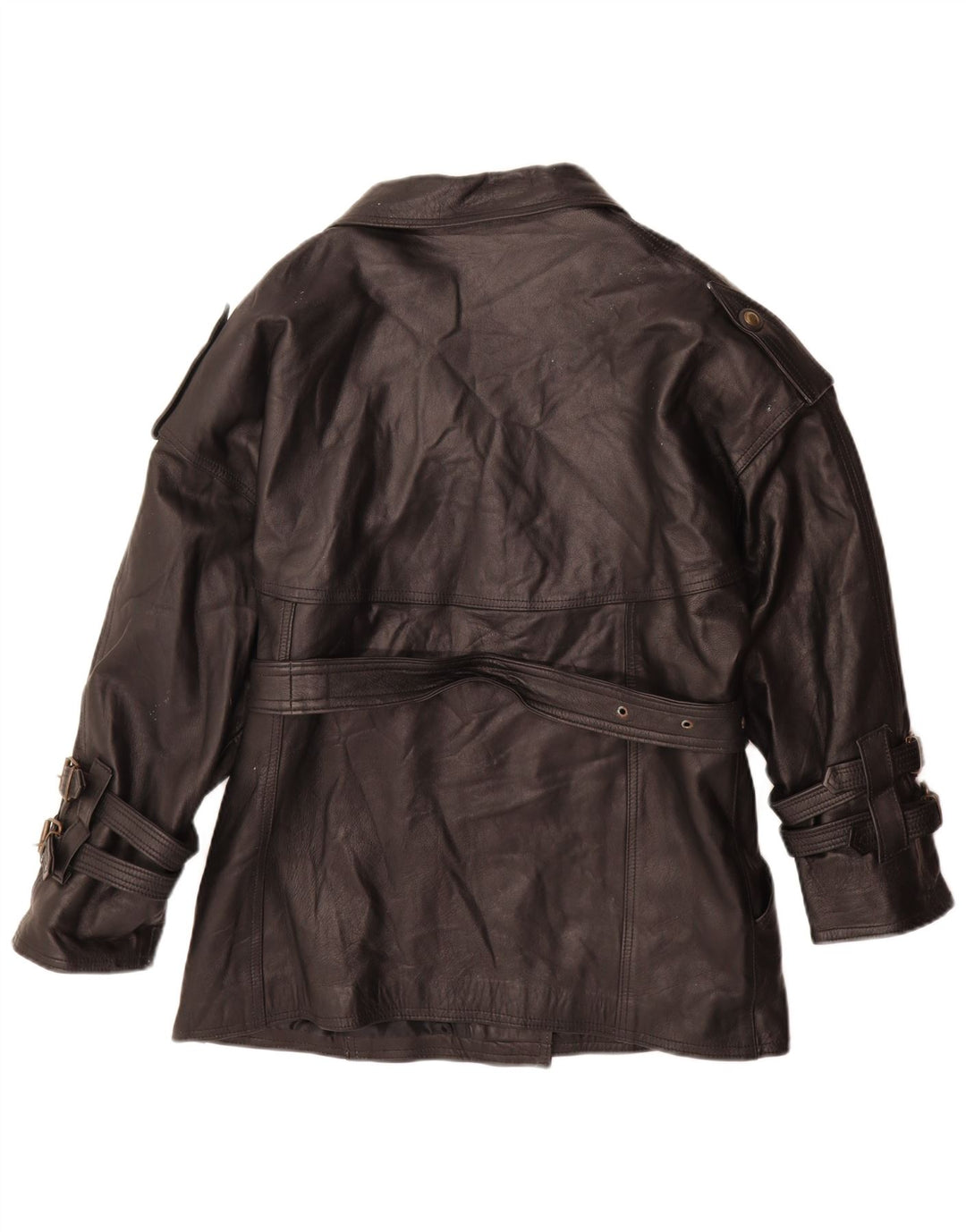 Antica Pelleria Γυναικείο Δερμάτινο Μπουφάν UK 14 Medium Black Leather
