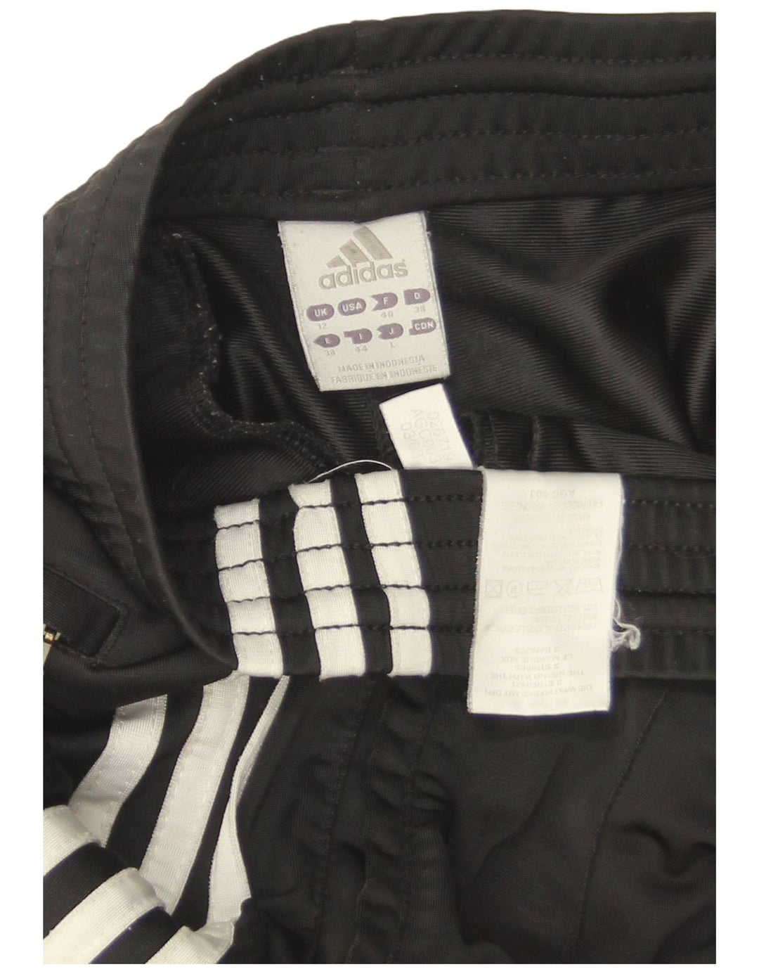 Γυναικεία αθλητική φόρμα Adidas Παντελόνι UK 12 μεσαίο μαύρο πολυεστέρα