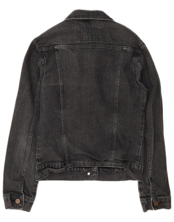 Wrangler Γυναικείο Τζιν Μπουφάν UK 12 Μεσαίο Γκρι Βαμβακερό