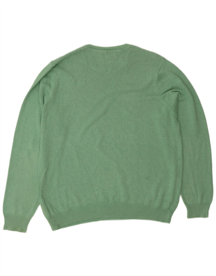 Ανδρικό πουλόβερ Marks & Spencer Regular Fit Crew Neck Jumper Large Green