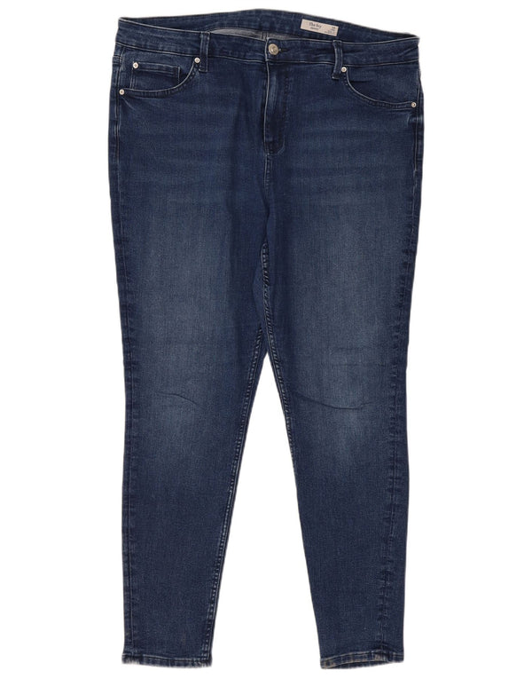 Marks & Spencer Womens The Ivy Skinny Jeans UK 20 2XL W40 L28 Navy Blue